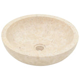 Bathroom Vanity Cabinet with Cream Marble Sinks Solid Wood Teak 3096580