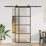 Sliding Door with Hardware Set 90x205 cm ESG Glass&Aluminium 3332920