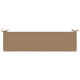 2-Piece Bench Cushions SOEST 2 pcs 100% Polyester Taupe 948959