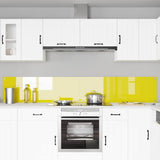 Kitchen Backsplash 2 pcs Yellow 120 x 40 cm Tempered Glass 3415515