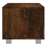 TV Cabinet Smoked Oak 140x40.5x35 cm Engineered Wood 342626