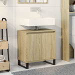 ZNTS Bathroom Cabinet Sonoma Oak 58x33x60 cm Engineered Wood 849675