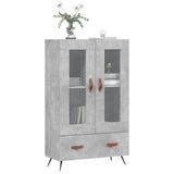 Highboard Concrete Grey 69.5x31x115 cm Engineered Wood 828272