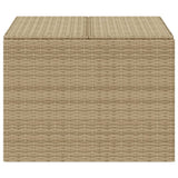 Garden Storage Box Mix Beige 291L Poly Rattan 365339