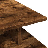 Coffee Table Smoked Oak 102x55x35 cm Engineered Wood 848014