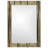 Bathroom Mirror with Mirror Brown 70 x 50 x 2.5 cm 4017967
