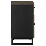 Bedside Cabinet Black 50x33x60 cm Solid Wood Mango 4017695