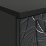 Desk Black Engineered Wood 142.5 x 50 x 75 cm 3414613