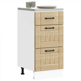 Kitchen Base Cabinet Lucca Sonoma Oak Engineered Wood 854233