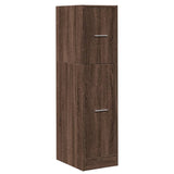 Apothecary Cabinet Brown Oak 30x41x118 cm Engineered Wood 855166