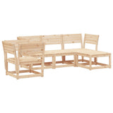 5 Piece Garden Lounge Set Solid Wood Pine 3216915