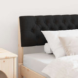 Upholstered Headboard Black 100 cm Solid Pine Wood 879191