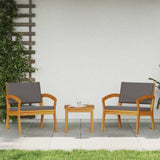 Garden Chair with Cushion 2 pcs Oil Natural Solid Acacia Wood 4106469