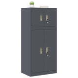 Storage Cabinet 2 pcs Anthracite 60 x 40 x 130 cm Steel 3438689