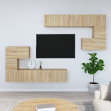 Wall-mounted TV Cabinet Sonoma Oak Engineered Wood 3114584