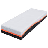 Mattress White and Grey 70 x 200 cm Memory Foam 4106299