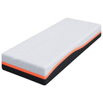 Mattress White and Grey 80 x 200 cm Memory Foam 4106300