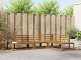 Outdoor Sofa Set 4 Piece Natural Solid Acacia Wood 3366947