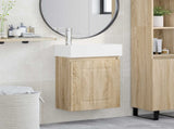 Bathroom Vanity Unit with Tap Sonoma Oak 45.5 x 22.5 x 84 cm 889463