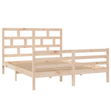 3101293 Bed Frame without Mattress Solid Wood 160x200 cm