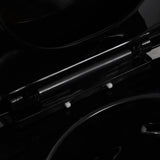 Wall Hung Rimless Toilet Ceramic Black 145238