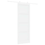Sliding Door ORKDAL White 83 x 232 cm Solid Pine Wood 3333425