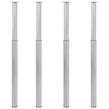 Telescopic Table Legs 4 pcs Stainless Steel 710 mm-1100 mm 3051487