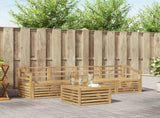 Outdoor Sofa Set 5 pcs White Solid Acacia Wood 3391369