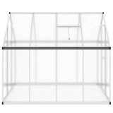 Greenhouse with Base Frame Silver 224x169x195 cm Aluminium 4005834