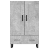 Highboard Concrete Grey 69.5x31x115 cm Engineered Wood 830352