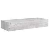 ZNTS Wall-mounted Drawer Shelf Concrete Grey 60x23.5x10cm MDF 330265