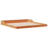 Bed Frame Wax Brown 200 x 200 cm Solid Pine Wood 873303