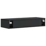 Wall-Mounted Side Table Wall-mounted Black 87.5 x 34.5 x 17 cm 899006