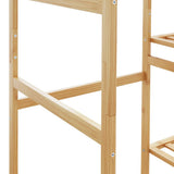 Clothes Rack with Shelves 100x50x184.5 cm Bamboo 4008920