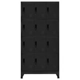 Locker Cabinet Black 90x45x180 cm Steel 339814