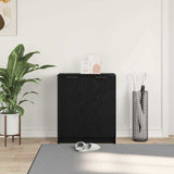 Shoe Cabinet Black Oak 59 x 35 x 70 cm Engineered Wood 862100