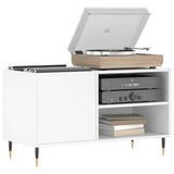 Record Cabinet White 85x38x48 cm Engineered Wood 831692