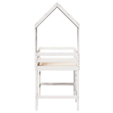 Loft Bed with Ladder and Roof without Mattress White 80x200 cm 3282029