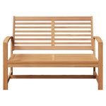 Garden Bench Natural 110 x 64 x 76.5 cm Solid teak wood 42006401