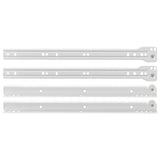 Drawer Slide 63 pcs White Steel 864655