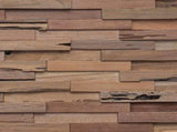 Bed Headboard Natural Solid Teak Wood 42024557