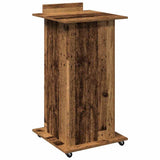 Podium with Drawer Old Wood 55 x 55 x 107 cm Engineered Wood 862297