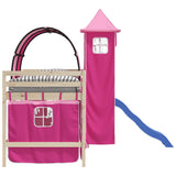 Curtains for Loft Bed with Tunnel and Tower Pink 835921