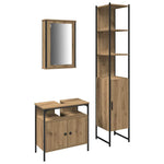 Bathroom Furniture Set 3 pcs Artisan oak 33 x 33 x 185.5 cm 3334396