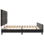 ZNTS Bed Frame Black 200x200 cm Velvet 3344965