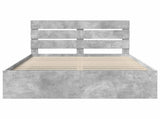 Bed Frame Concerte Grey 150 x 200 cm Solid Pine Wood 3411731