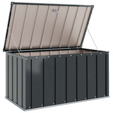 Garden Storage Box Black 101 x 56.5 x 50 cm Steel 42011277