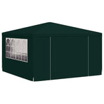 Professional Party Tent with Side Walls 4x4 m Green 90 g/m 48536