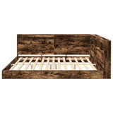Bookcase Bed Smoked oak 180 x 200 cm Engineered wood 3335747