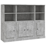 Highboards 3 pcs Concrete Grey Engineered Wood 3185307